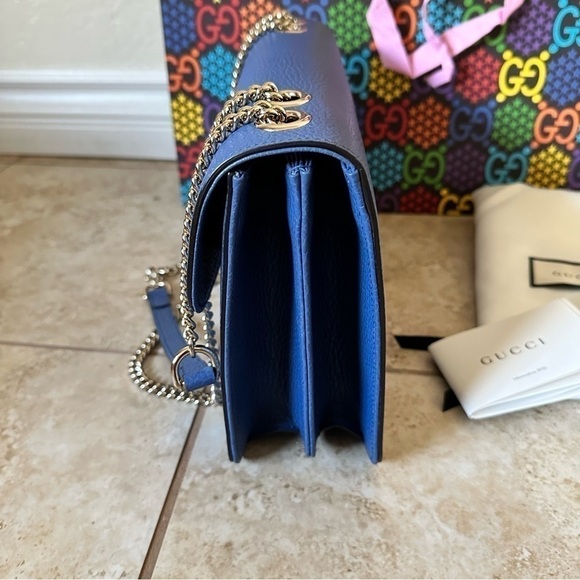 NEW authentic GUCCI Medium Dollar Interlocking G leather Shoulder Bag - Picture 8 of 13